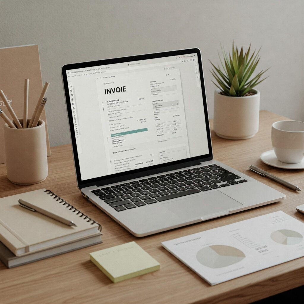 Desktop con factura